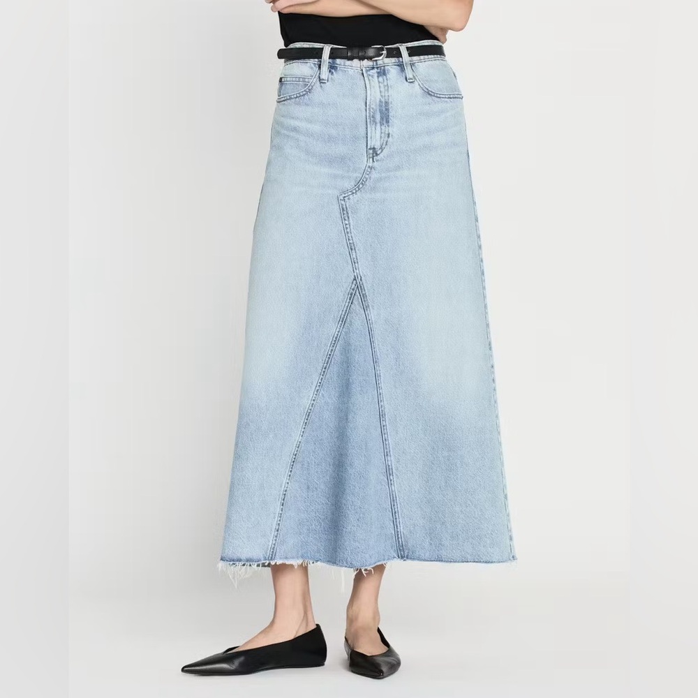FRAME Dorothy Skirt Denim Maxi